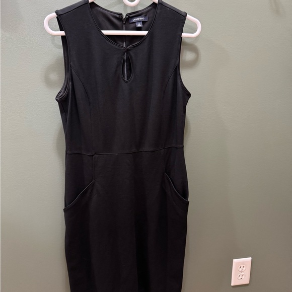 Lands' End Dresses & Skirts - Lands' End Black Sleeveless Sheath Dress
